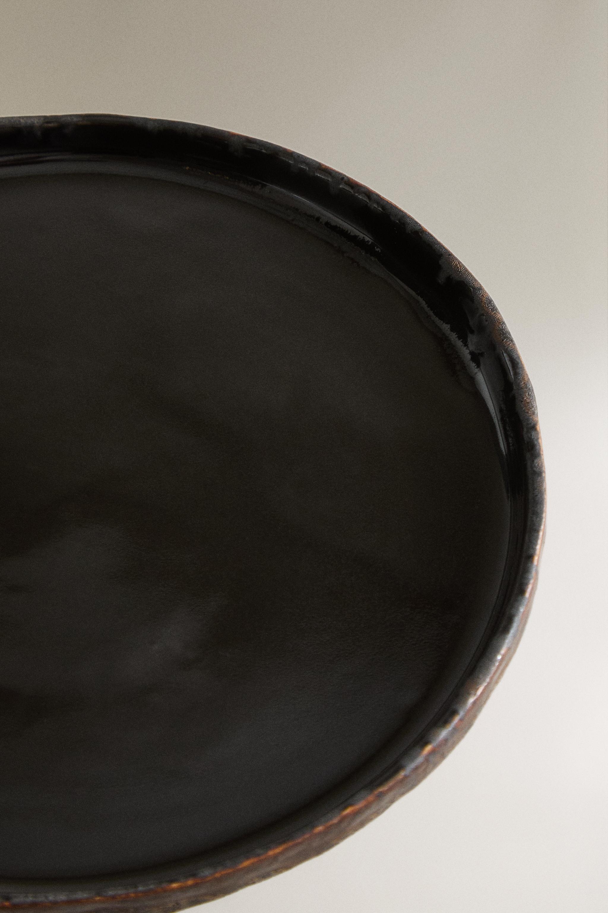 PORTE-SAVON BAIN CÉRAMIQUE NOIRE